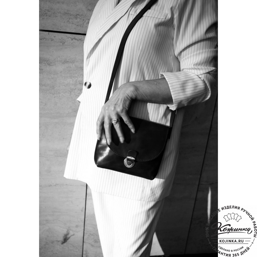  Кожаная сумка "Калифорния Нью" (красная) 